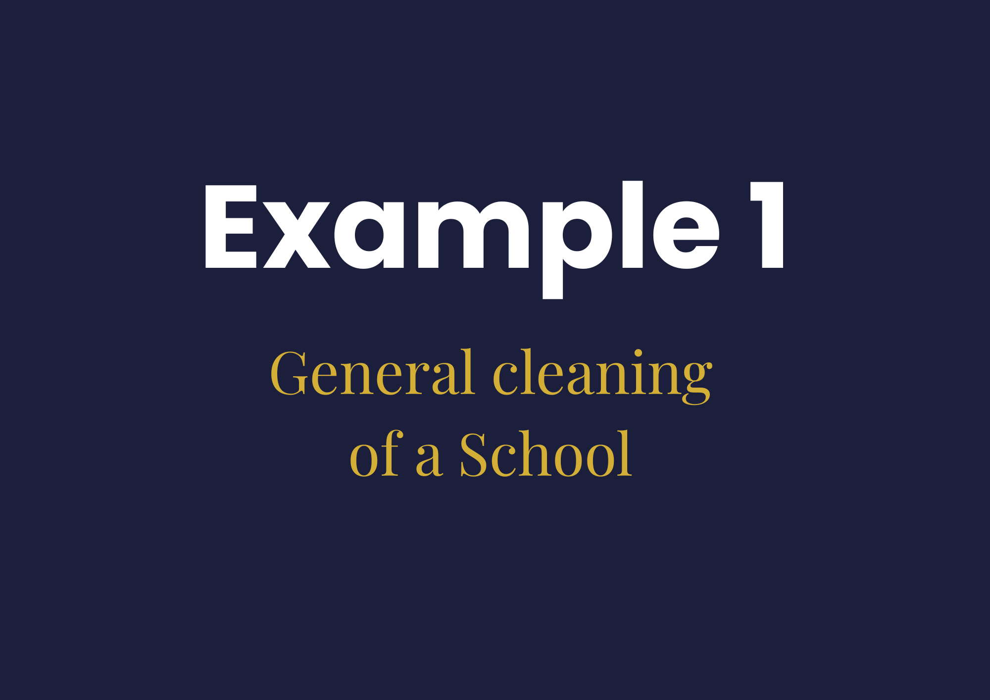 General Cleaning