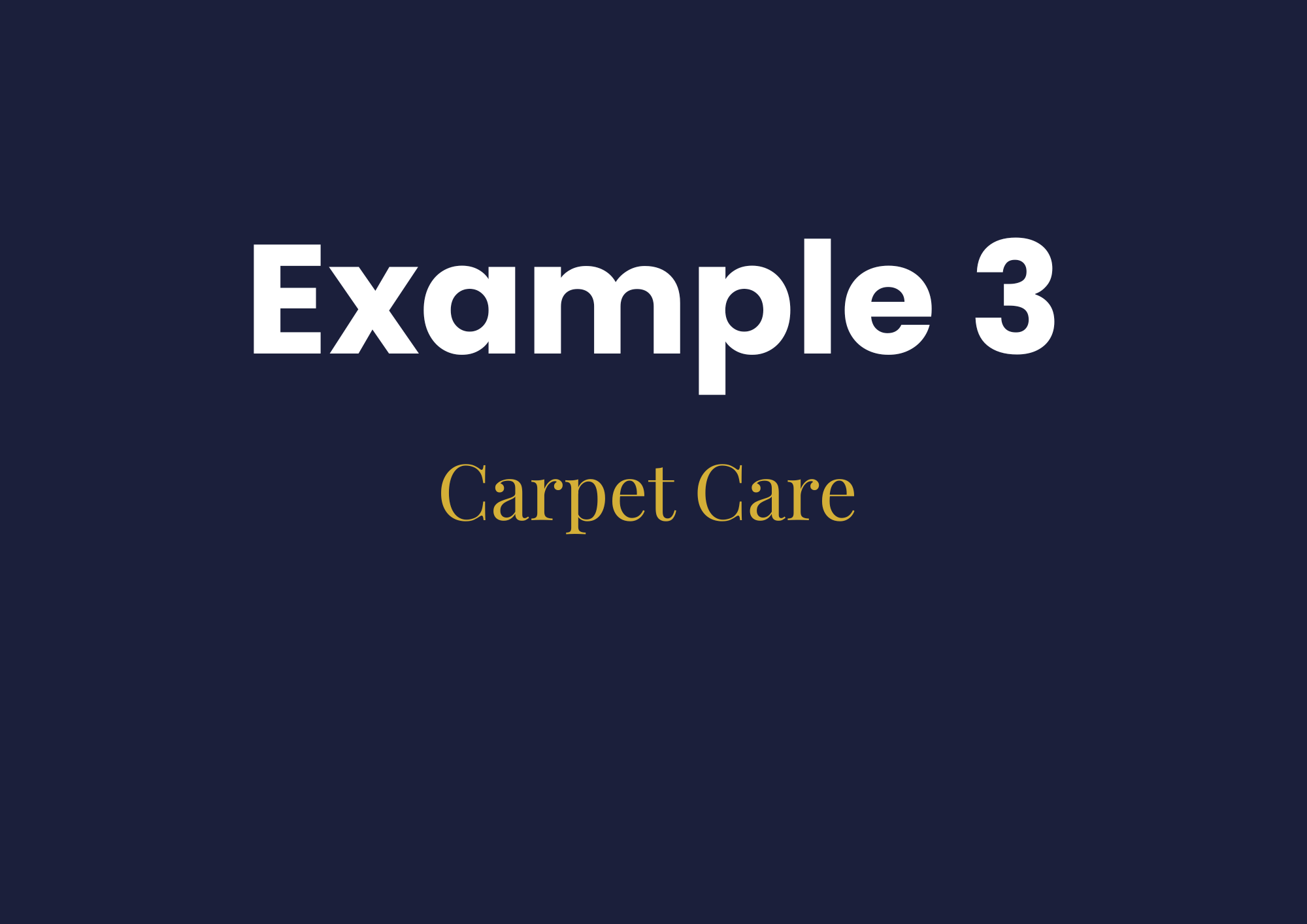 Carpet Care